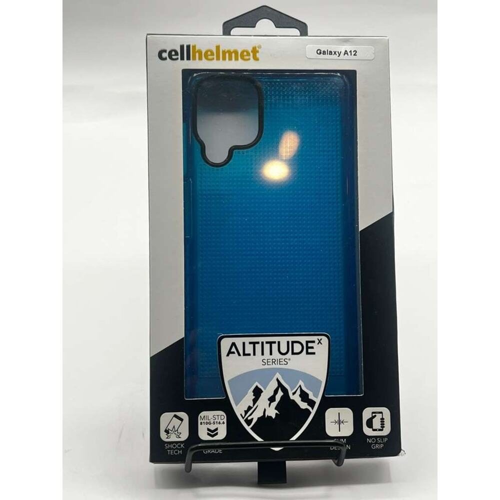 Cellhelmet Altitude X Series Case for Samsung Galaxy A12 – Blue Shockproof
